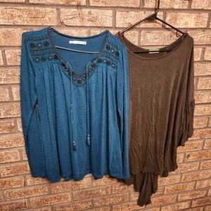 Bundle of 2 blouses size medium